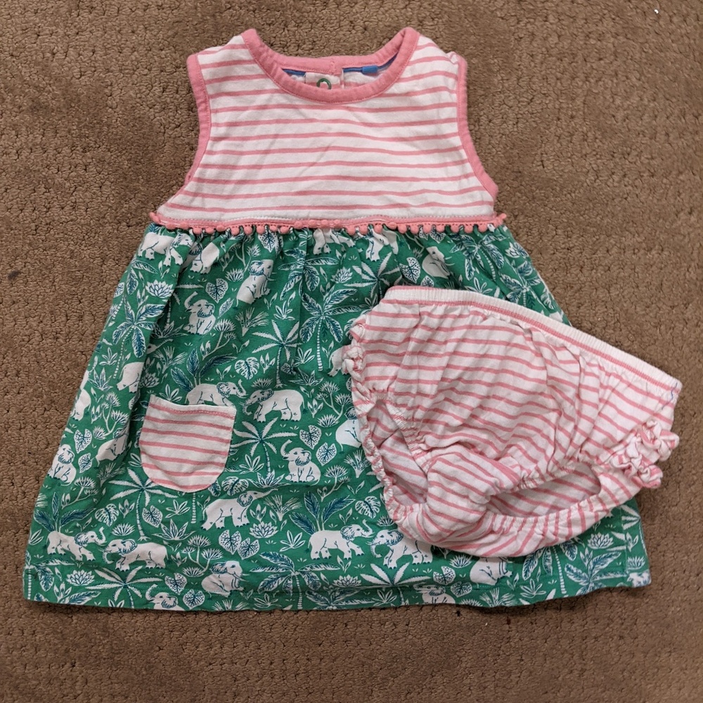 Baby Boden 12-18m elephant dress